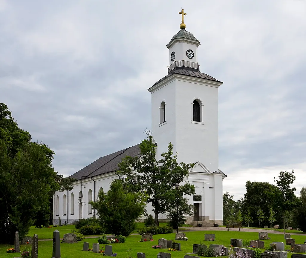 Bergsjö church, Diocese of Uppsala, Municipality of Nordanstig, Sweden. View