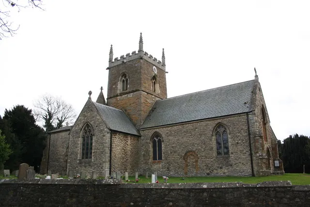 St Edmund's parish church, Riby, Lincolnshire, seen from the northwest