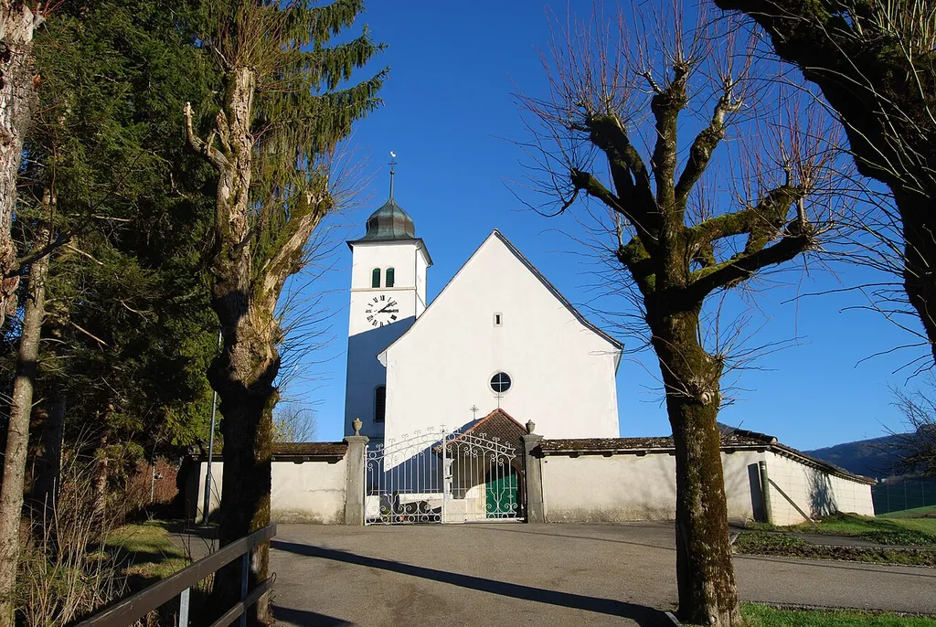 Church of Corban, canton of Jura, Switzerland