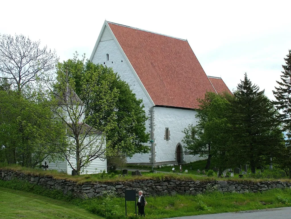 Die Kirche von Trondenes in der Nähe von Harstad.