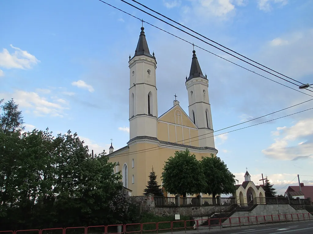 Bargłów Kościelny - rzymskokatolicki kościół parafialny p.w. Podwyższenia Krzyża Świętego, 1883