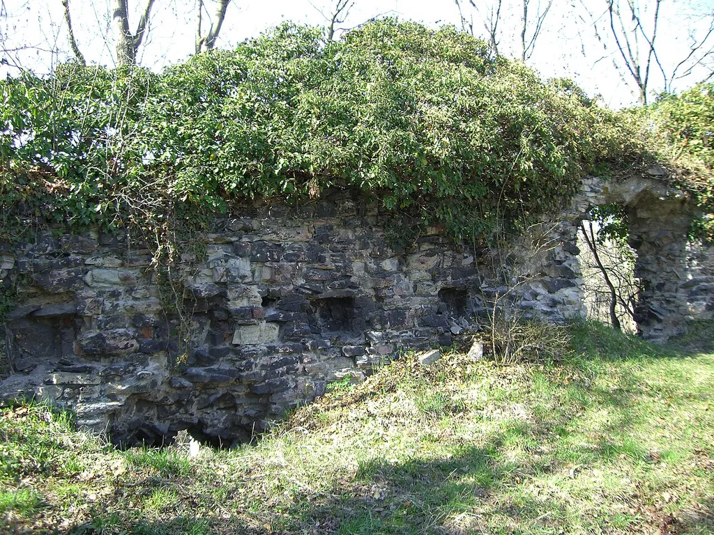 Mauerrest der alten Burg Dohna
