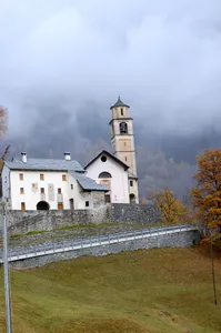 Santa Maria delle Grazie parish church with ossuary and parish house