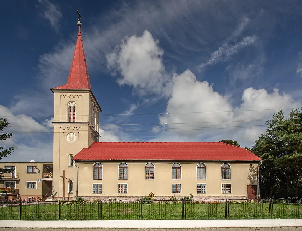 Januszkowice, kościół ewangelicki, ob. rzym.-kat. fil. p.w. NMP Królowej Polski, 1841, 1890, 1933-1936
