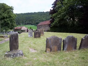 Group Of Font And Two Cross Bases With Shafts Approximately 5 Metres To South West Of Porch Of Church Of St Wilfrid
