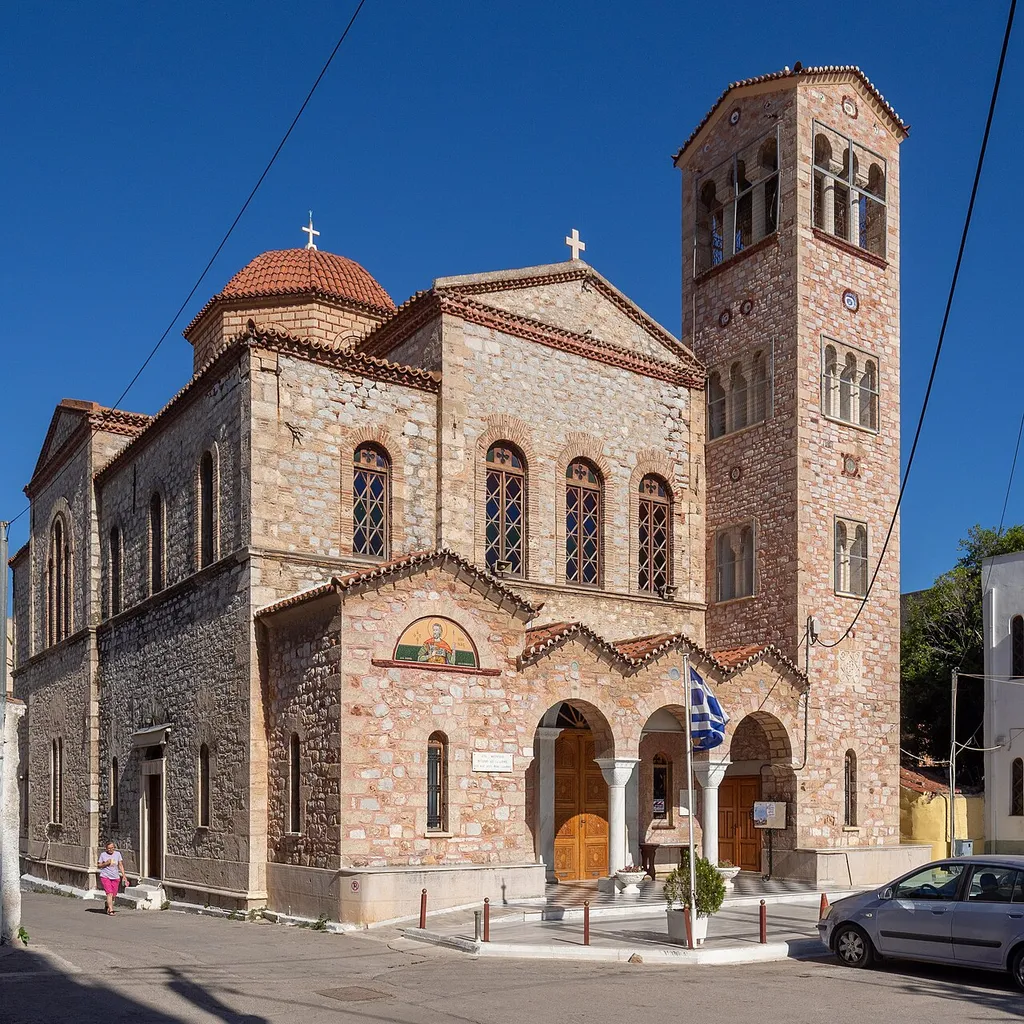 The cathedral church of Salamina, dedicated to Saint Menas. It was built in 1869-1887.