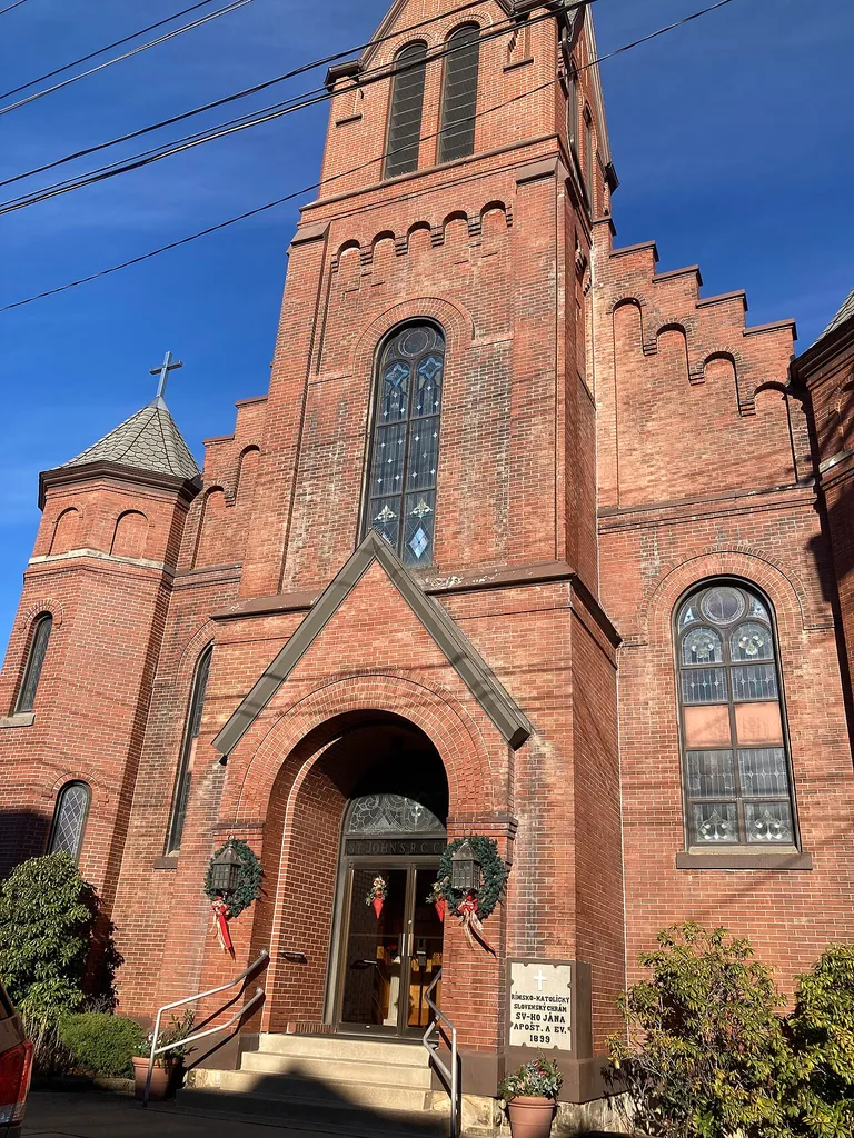 St. John the Evangelist Roman Catholic Church In Connellsville, Pennsylvania. Historically an ethnically Slovak church.