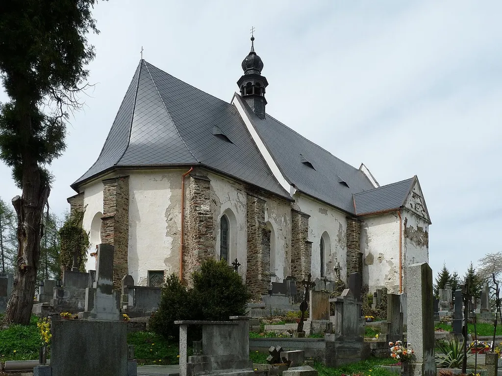 Mary Magdalene Church in the village of Velhartice, Klatovy District, Czech Republic