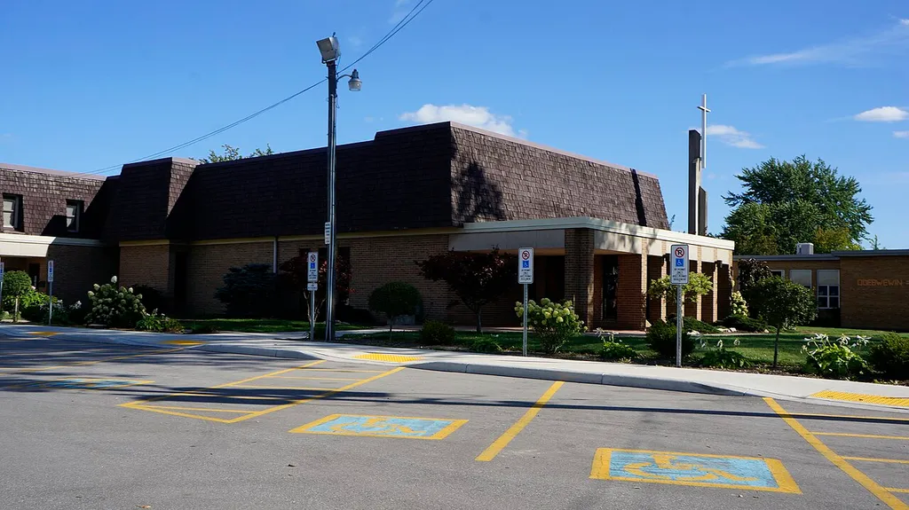 Holy Family Roman Catholic Church in Wallaceburg, Ontario.