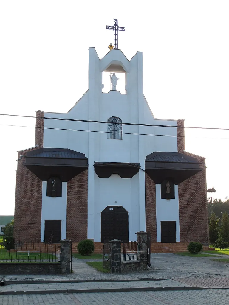 Sacred Heart of Jesus church in Jaświły, gmina Jaświły, podlaskie, Poland