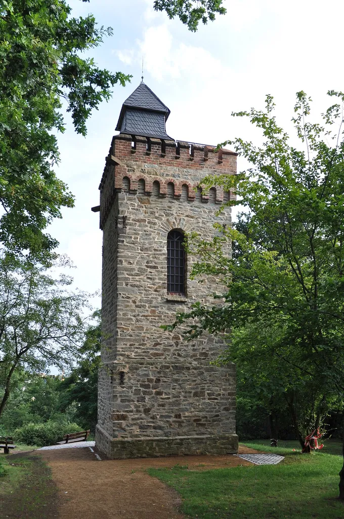 Burgbergturm in Bad Soden, Ansicht von oben