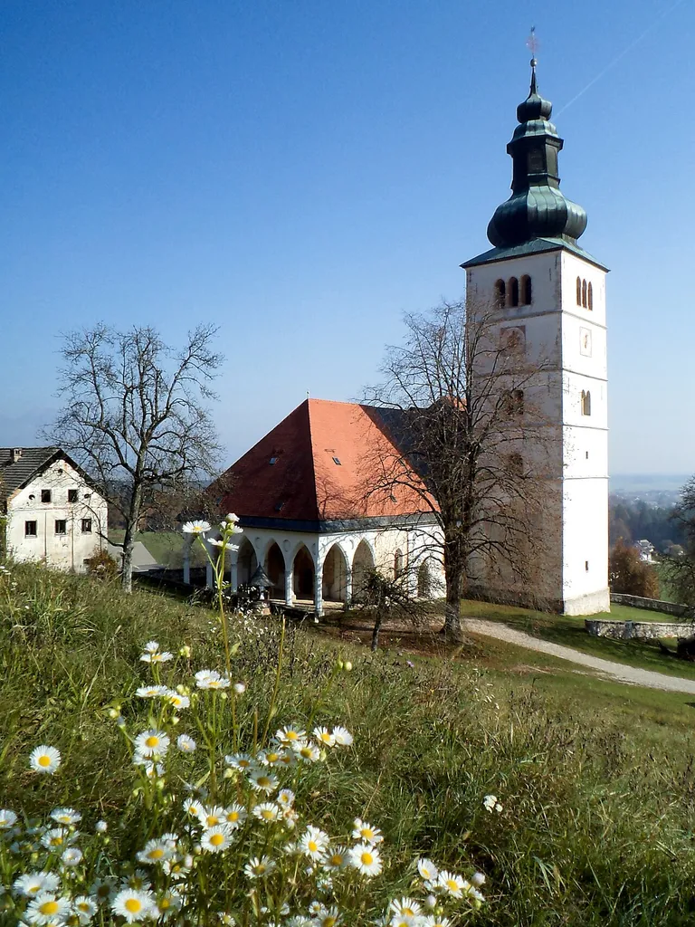 Church of the Annunciation of Mary is located in Crngrob village near Škofja Loka. Church has a three-part nave and a mighty bell tower. Datation: 13.–19. Century.