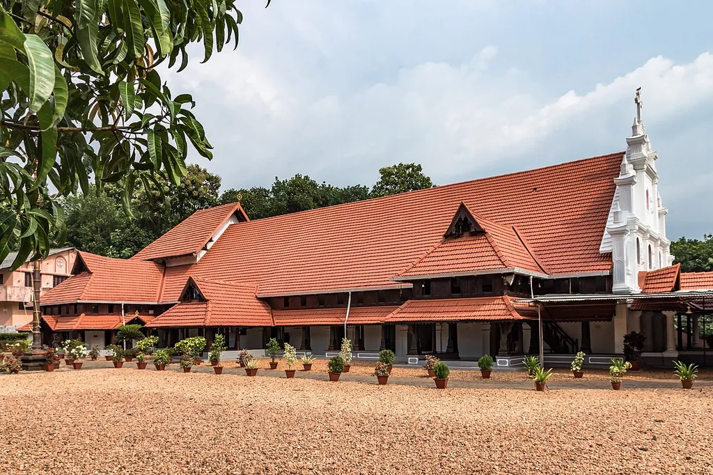 One the rare surviving example of the pre-colonial church architecture of Kerala. Situated on the banks of the Manimala river, the church served the early settlement upstream from Niranam. the architecture of the church is unique with its materials, construction techniques and spatial features of the regional architecture of Kerala