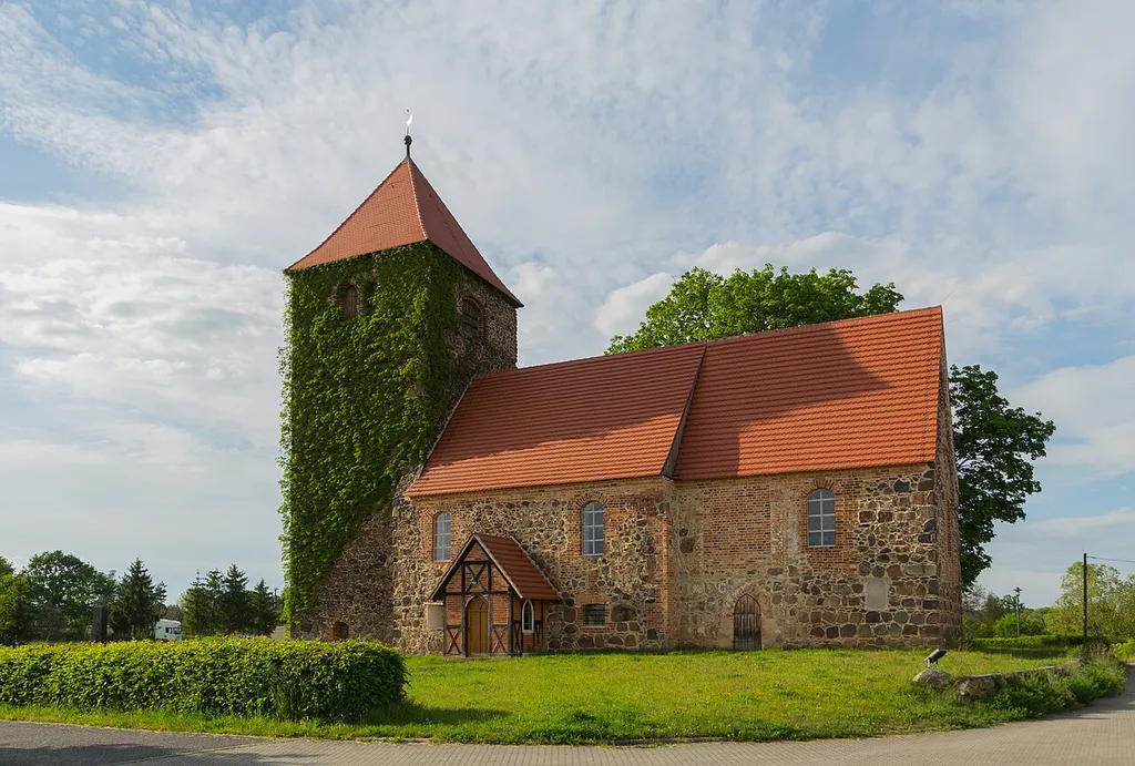 The Protestant village church of Terpt, district of Luckau, Landkreis Dahme-Spreewald, Brandenburg, Germany.