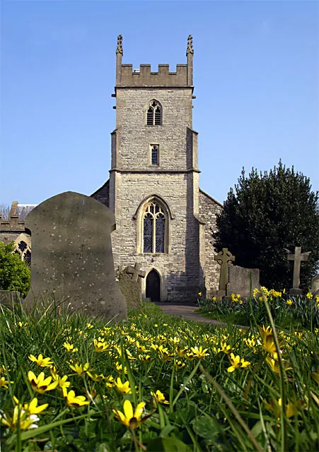 Horfield Parish Church in the spring