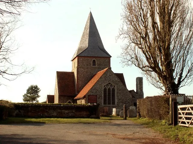 St John's parish church, Mount Bures, Essex, seen from the east