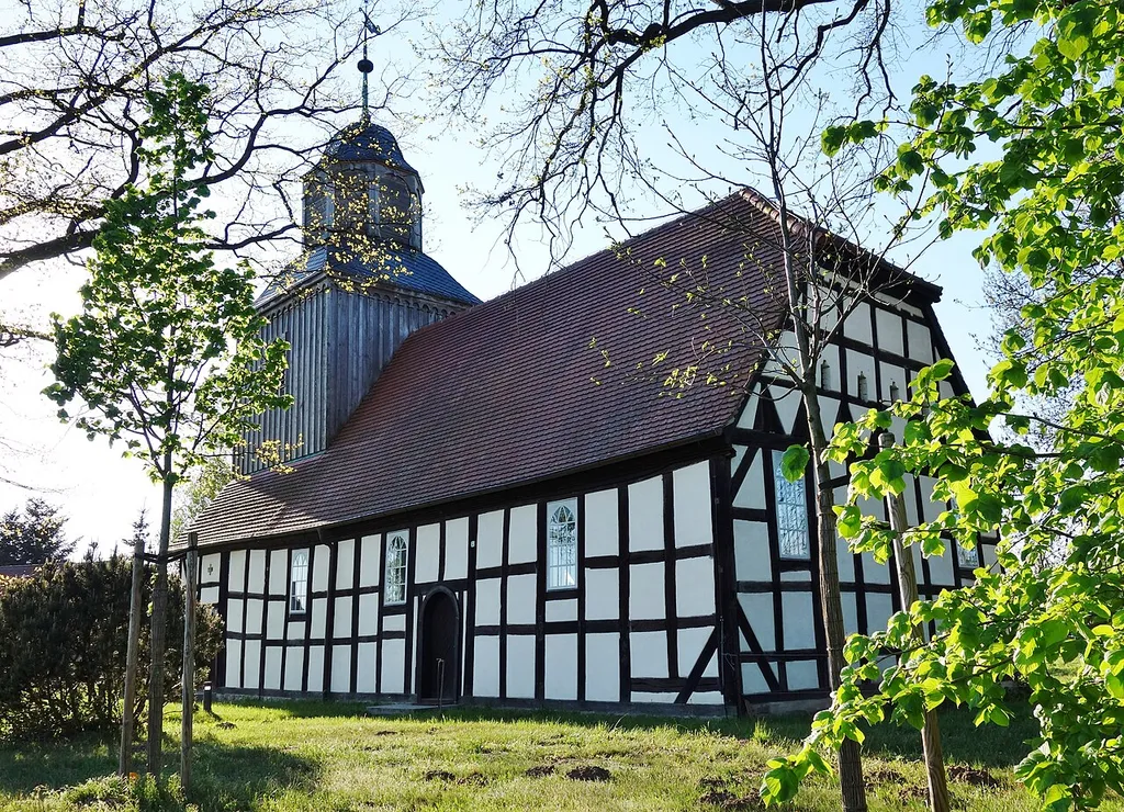 South-eastern view of church in Grabow bei Blumenthal, Heiligengrabe municipality, Ostprignitz-Ruppin district, Brandenburg state, Germany