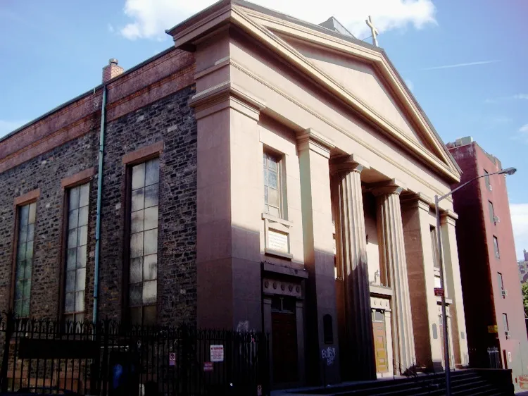 St. James' Church, New York City (James Street, Manhattan), ZIP 10038.
