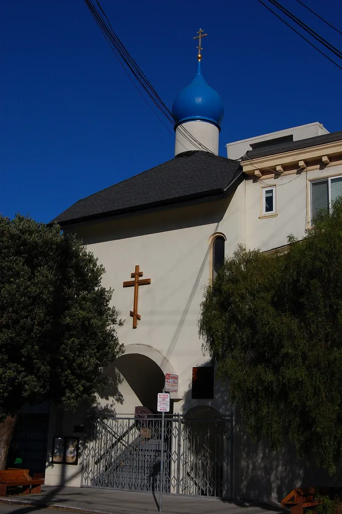 Orthodox church of Christ the Saviour. 2040 Anza Street, San Francisco, California, USA.