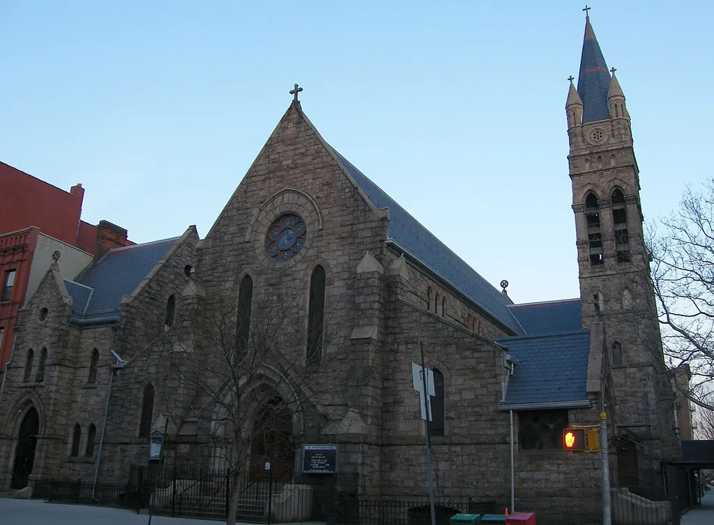 St. Andrews Episcopal Church 2067 Fifth Avenue on National Register of Historic Places in New York City. NYCLPC designation 1967; Guidebook map 18.