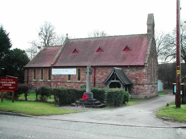 St Mary's parish church, Langford, Somerset, seen from the northwest