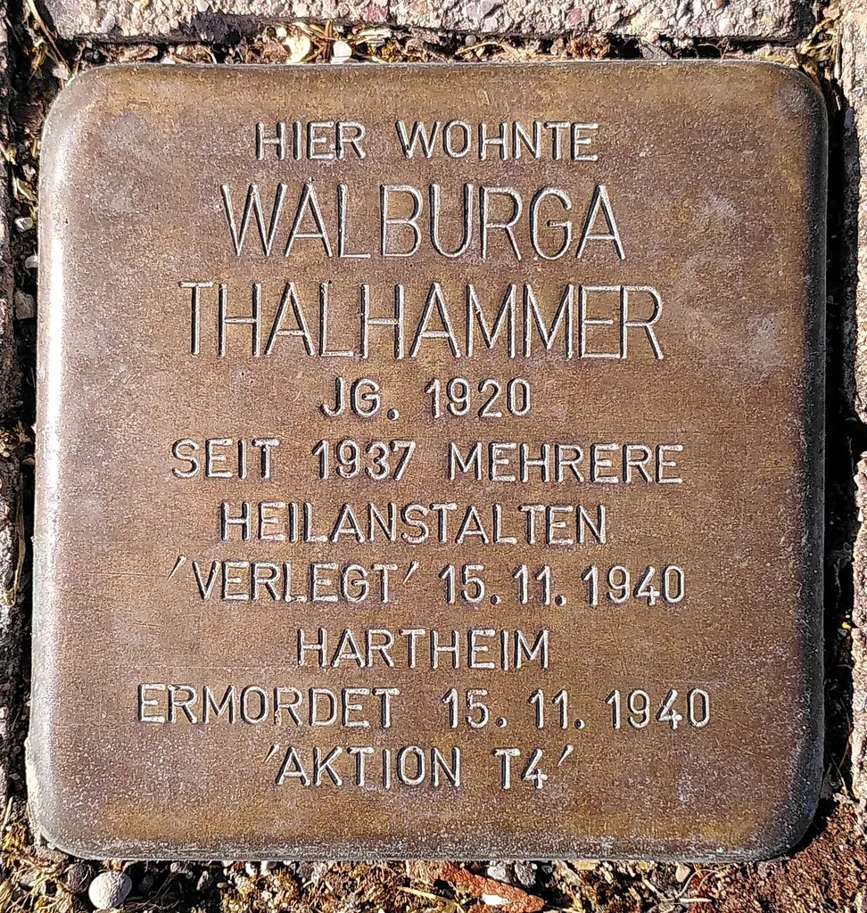Stolperstein dedicated to Stolperstein Walburga (Meisenstraße 1, Freising, Germany)