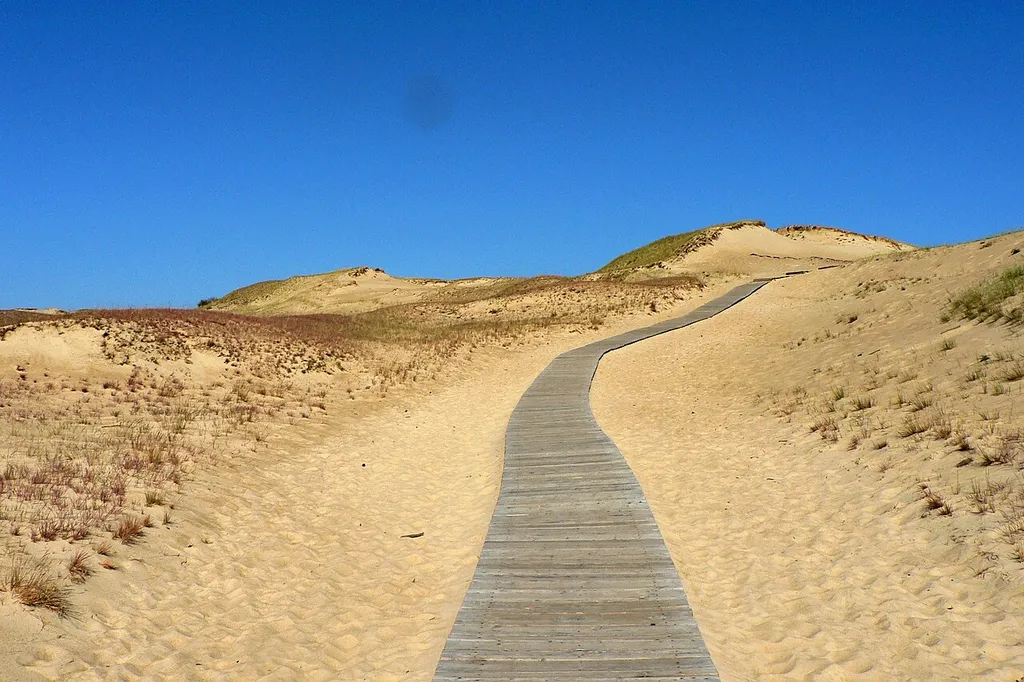 Sand dunes in Curonian Spit, Lithuania