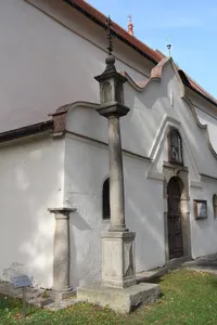 Wayside shrine near Saint Catherine church in Třešť