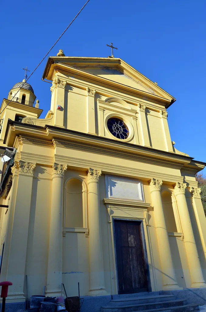La chiesa di San Giacomo, Canevale, Coreglia Ligure, Liguria, Italia