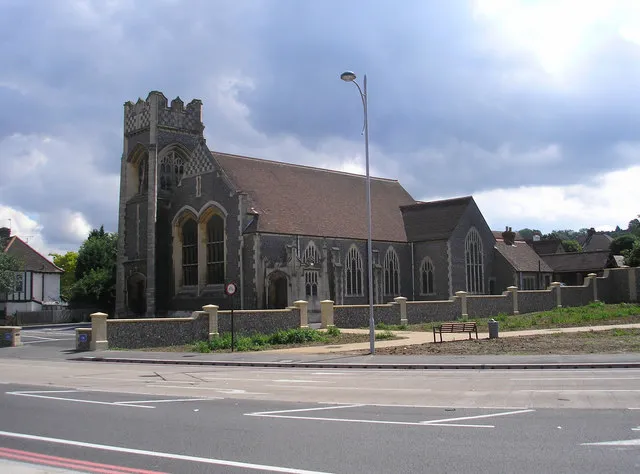 Methodist Church, Brighton Road, Coulsdon, south London (formerly Surrey) seen from the west