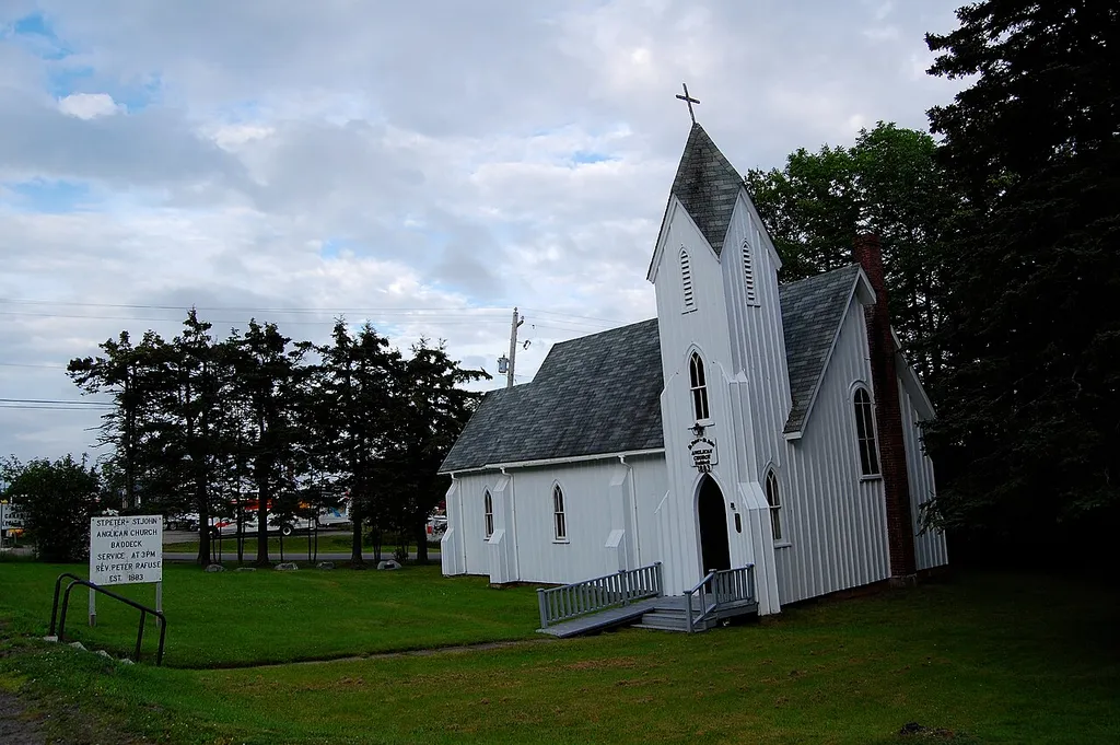 Saint Peter's and Saint John's Anglican Church, in Baddeck, Nova Scotia
