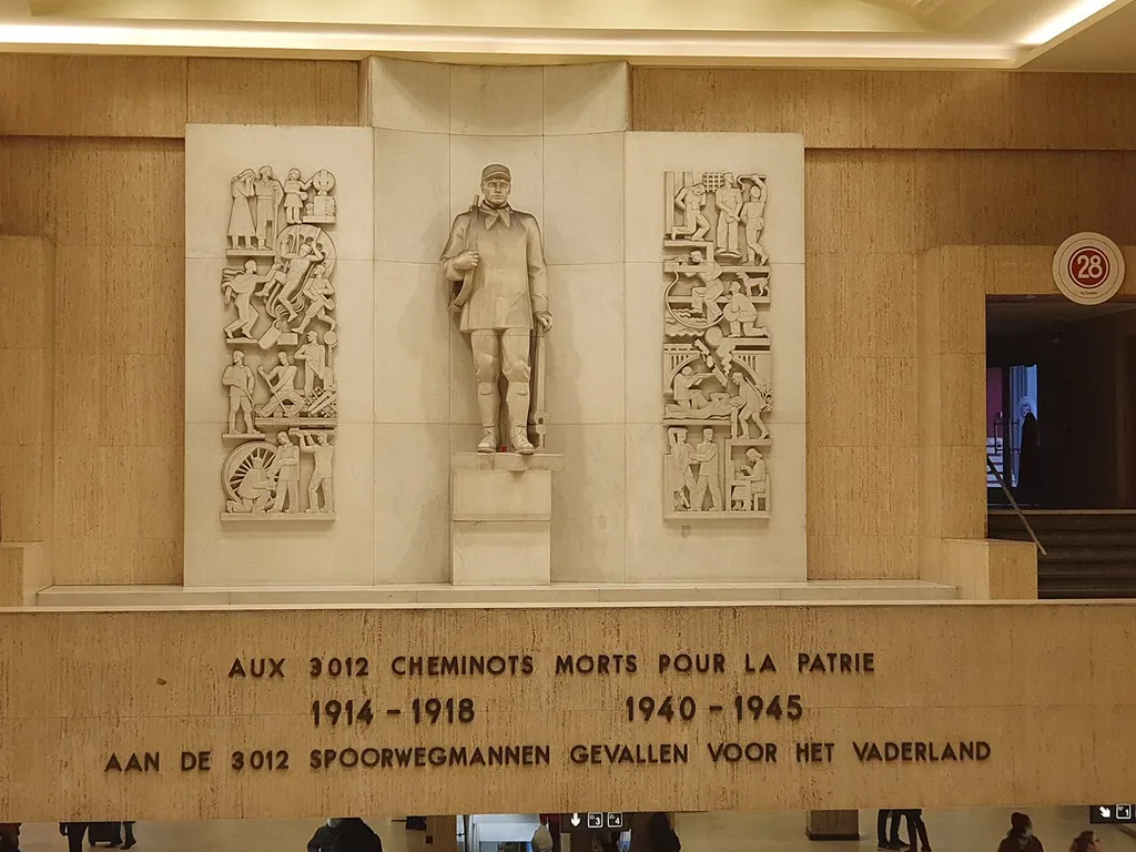 Monument aux cheminots, gare Bruxelles-Central