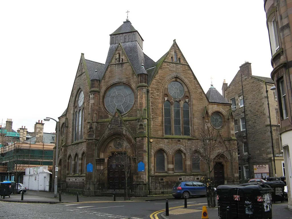 Ukrainian Greek Catholic Church of St Andrew, Leith, Edinburgh, Scotland. Built in 1882 as an United Presbyterian Church.
