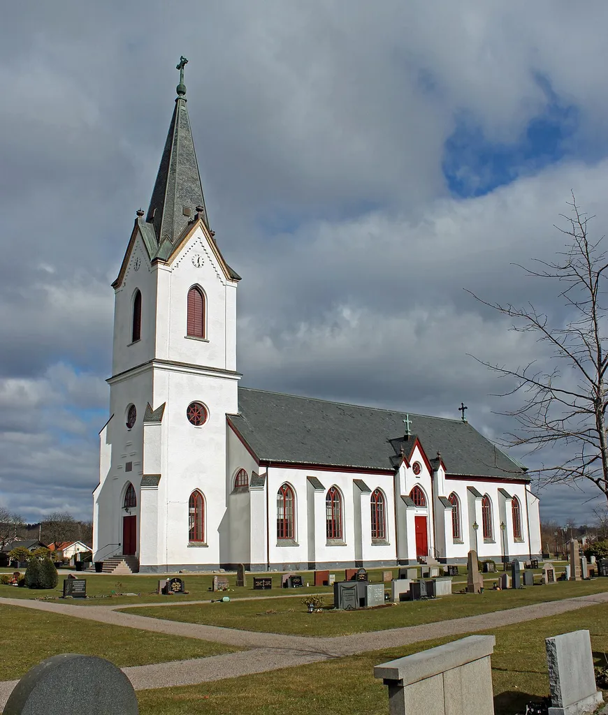 Veddige kyrka (Veddige church) in March 2012.