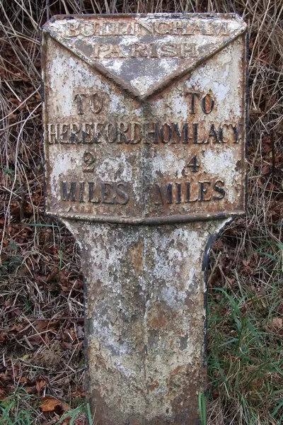 Old Milepost by the B4399, Holme Lacy Road, Lower Bullingham