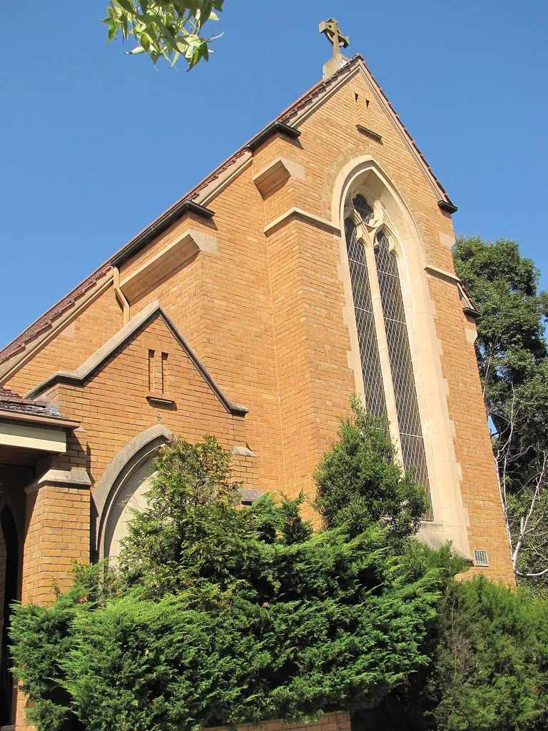 Front of St Hilary’s Anglican Church Kew