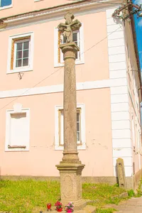Cross close at St. Vavřinec church in Teplice nad Metují