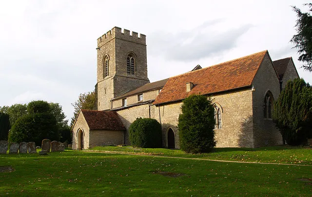 St Peter's parish church, Stoke Goldington, Buckinghamshire, seen from the southeast