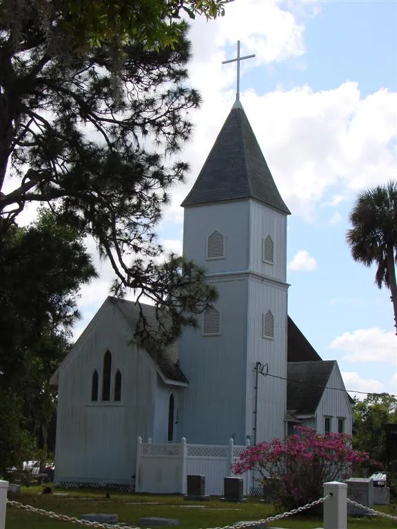 Old St. Luke's Episcopal Church and Cemetery on Merritt Island, Florida. March 24, 2007.