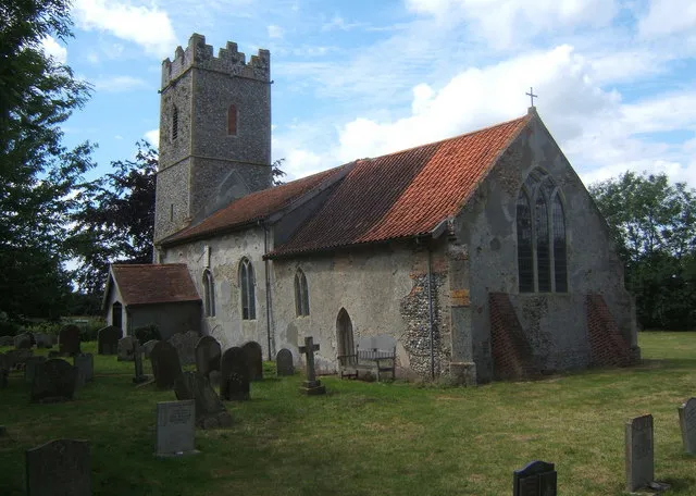 Church of St Michael in St Michael, South Elmham, Suffolk, England. A Grade I listed medieval church.