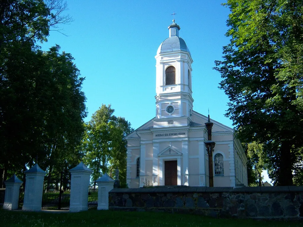 Traupis church, Anykščiai District. Lithuania