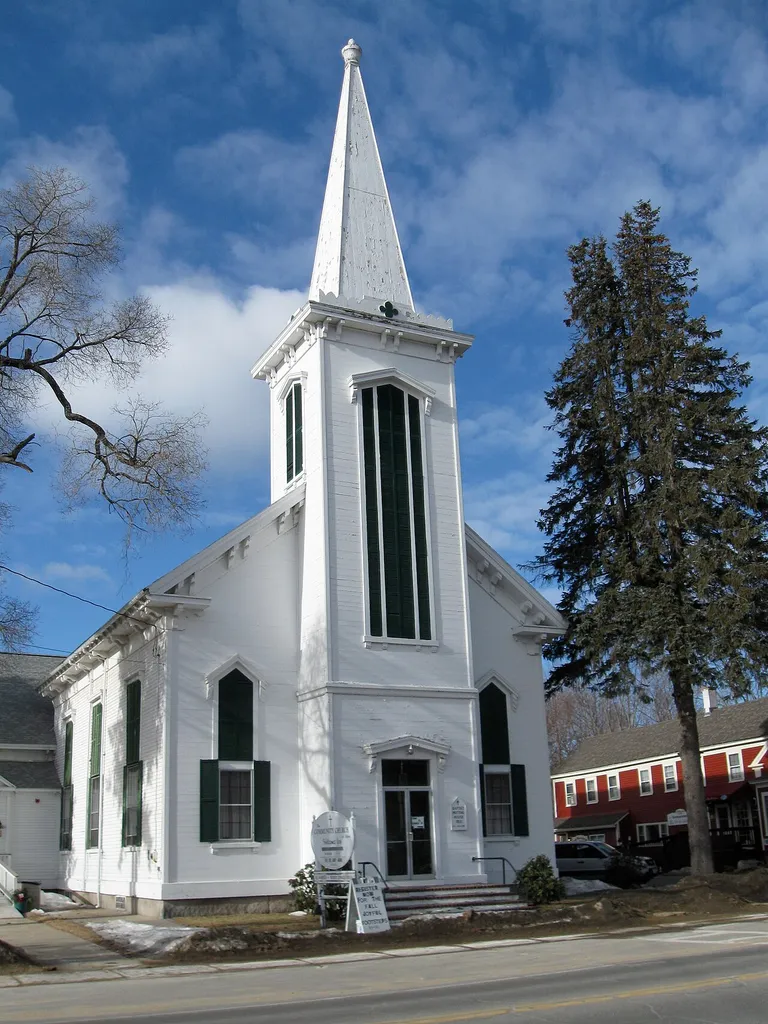 Second Free Baptist Church, Alton, New Hampshire. Photo by Ken Gallager, February 15, 2010.