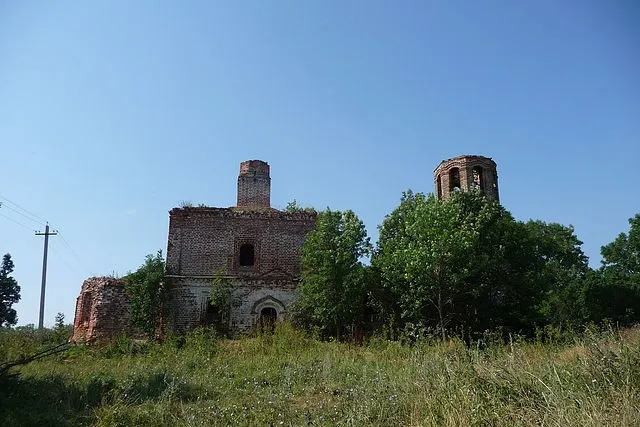 Церковь Покрова Пресвятой Богородицы в селе Одоевщина Данковского уезда Рязанской губернии (ныне Липецкая область)