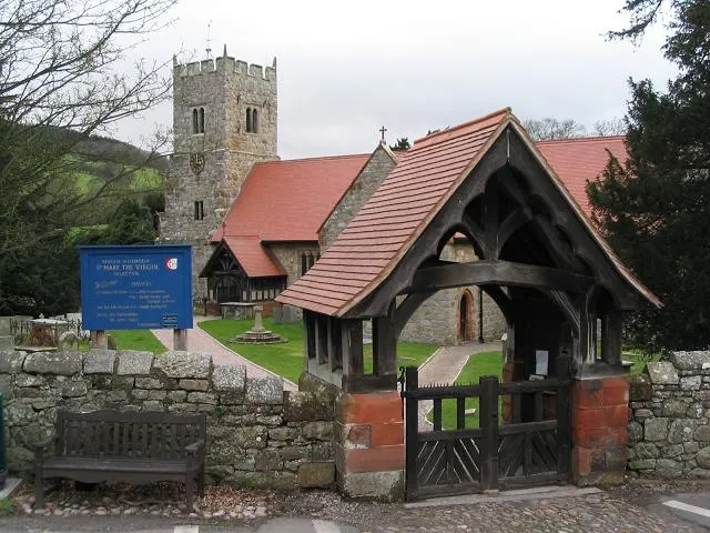St Mary the Virgin parish church, Selattyn, Shropshire, seen from the southeast