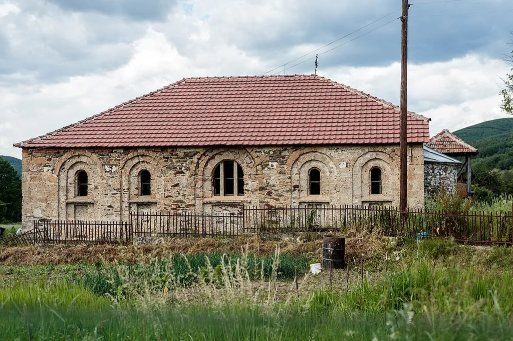 View of the Church of the Ascension of Christ in the village Mrenoga