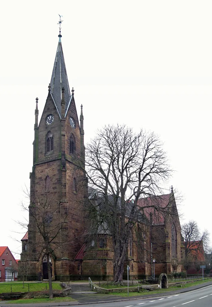Lutheran church in Lerbeck-Porta Westfalica, Germany