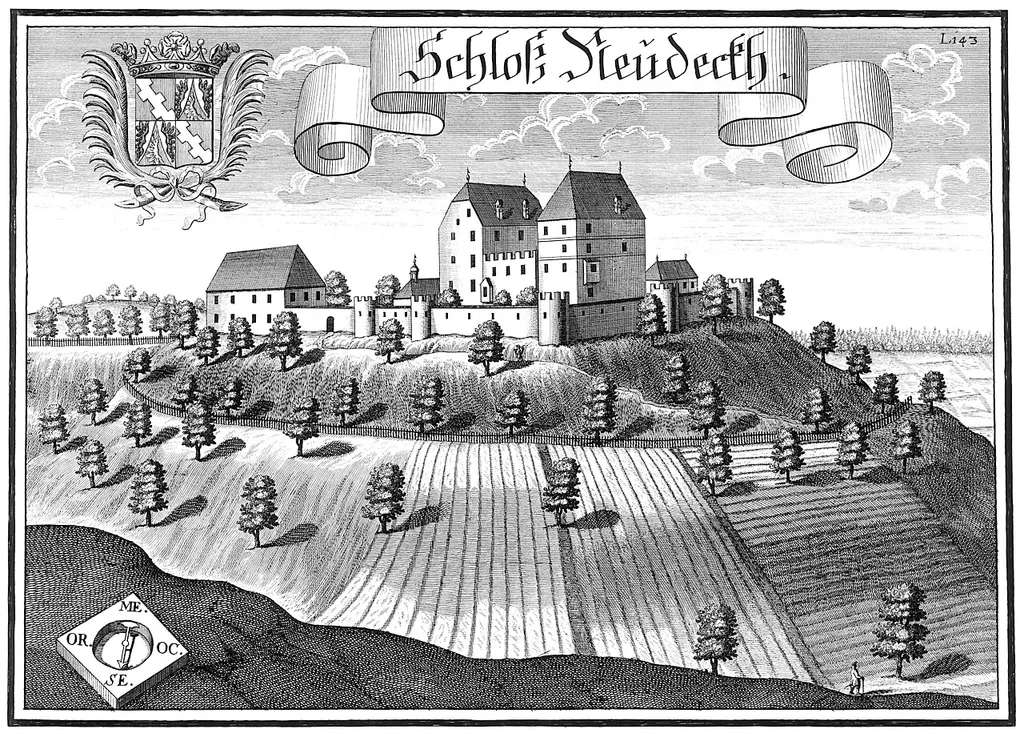Kupferstich Neudeck, Schloss