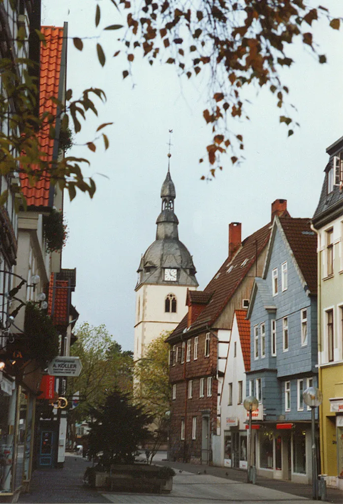 Old part of Detmold, Germany (Marktkirche)
