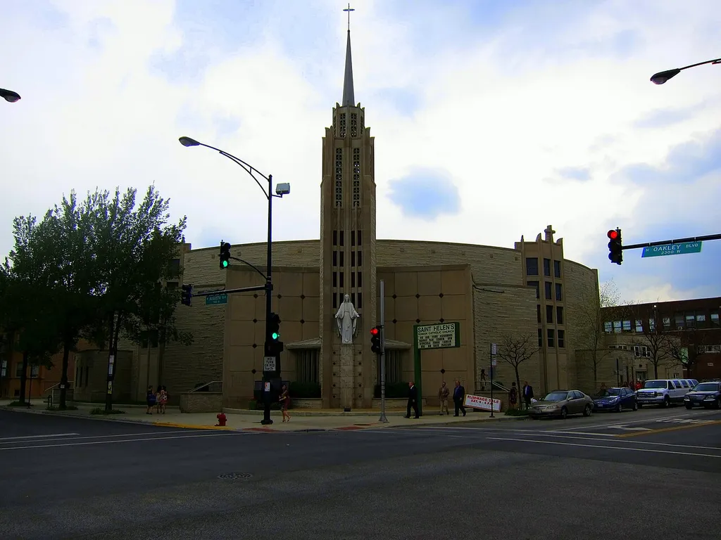 Saint Helen Parish (Chicago, Illinois) - exterior, view from opposite corner
