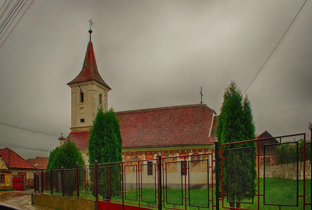 Saint Nicholas' church in Sânpetru, Brașov County, Romania